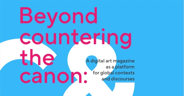 Logo: /ecm diskurs 50: Beyond countering the canon: A digital art magazine as a platform for global contexts and discourses
                                          