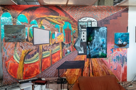 The Each, Ausstellungsansicht, Abteilung Malerei, Angewandte Festival, Wien, 2022; Foto: Kamen Stoyanov