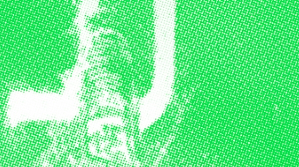 Green AIL event poster with pixelated photo