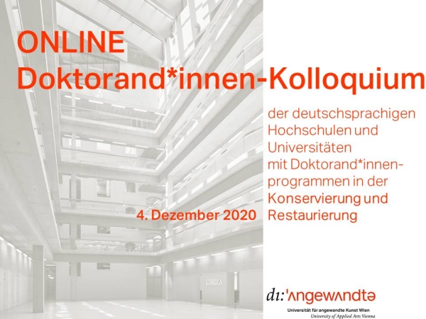 Logo: Doktorand*innen-Kolloquium der Restaurierung Online