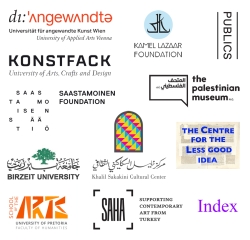 The partnering
                                          institutions of the Octopus Programme. https://theoctopusprogramme.uni-ak.ac.at Partnering institutions of the Octopus Programme
                                          (2021-2022) University of Applied Arts Vienna; Kamel Lazaar Foundation, Tunis; Konstfack University of Arts, Crafts and Design,
                                          Stockholm; The Centre for The Less Good Idea, Johannesburg; Khalil Sakakini Cultural Center, Ramallah; Publics, Helsinki;
                                          Birzeit University, Birzeit; SAHA Association, Istanbul; The University of Pretoria, Pretoria;Index – The Swedish Contemporary
                                          Art Foundation, Stockholm; and the Palestinian Museum, Birzeit. 