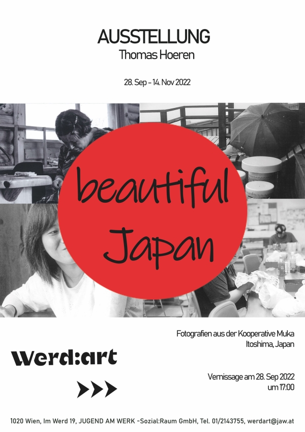Plakat der Ausstellung Beautiful Japan.