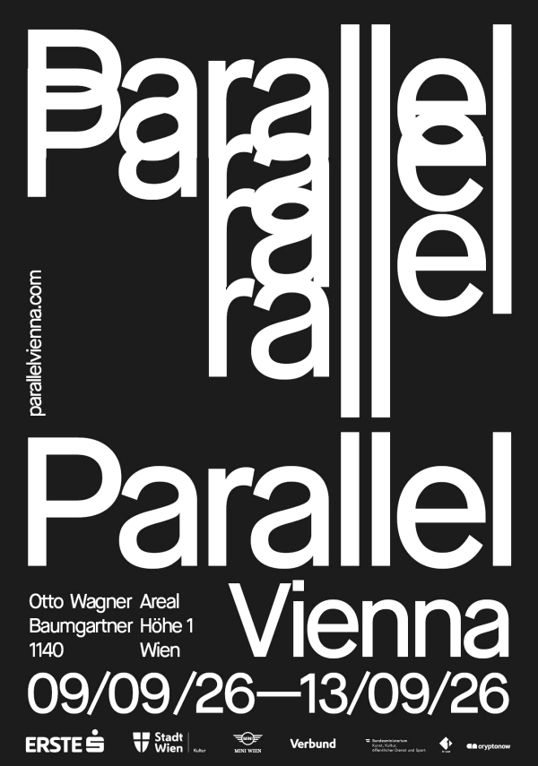 Event poster of the PARALLEL art fair taking place
                                          9 –13 September 2026.