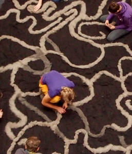 Kollektive filzaktion, Workshop mit Karin Altmann, (c)
                                          Textil - Freie, angewandte und experimentelle künstlerische Gestaltung 