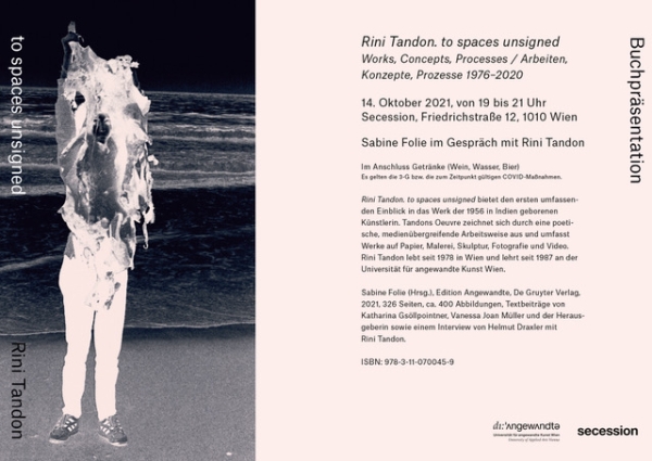 Rini
                                          Tandon. to spaces unsigned Works, Concepts, Processes / Arbeiten, Konzepte, Prozesse 1976–2020