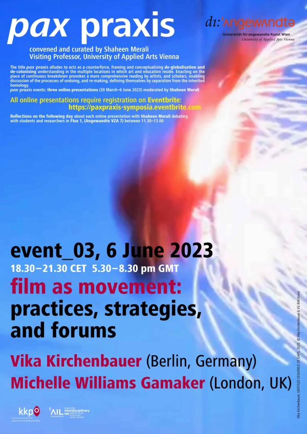 Convened and curated by Shaheen Merali, Visiting Professor and Resident Artist 2023, University
                                          of Applied Arts Vienna.
