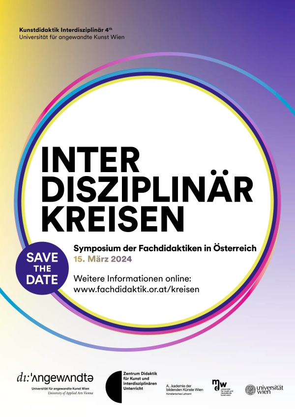 Save the date Sujet des Symposiums Interdisziplinär Kreisen.