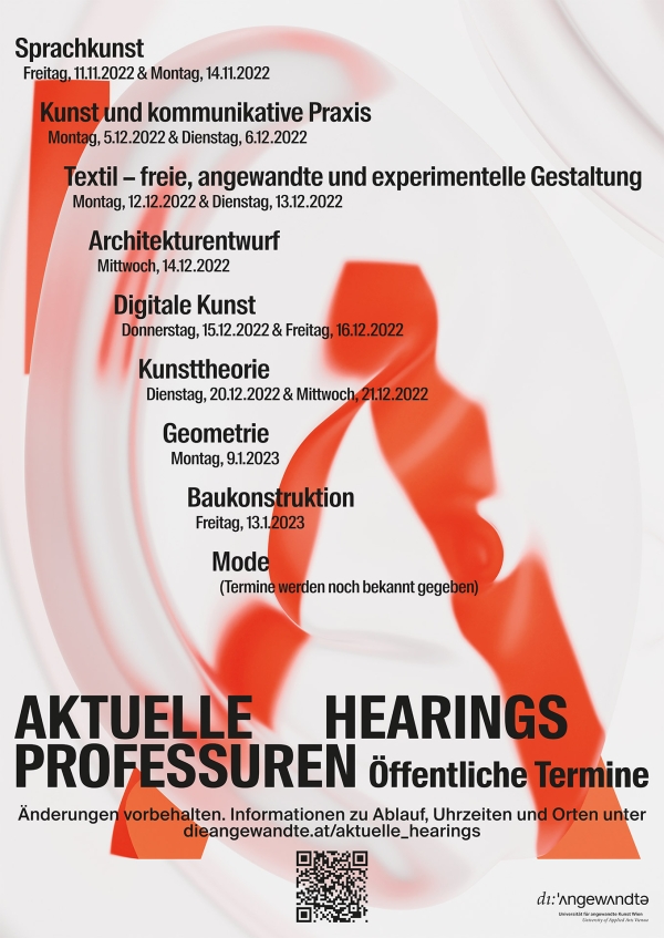 Sujet der Hearings für Professuren.
