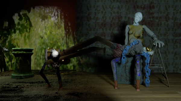Photo: Antonia Rippel-Stefanska,
                                          Einer glänzt weniger, 2020 Still from Ordinary devotion, 2019, HD Video Loop (with Konstantin Thiesen) © Antonia Rippel-Stefanska