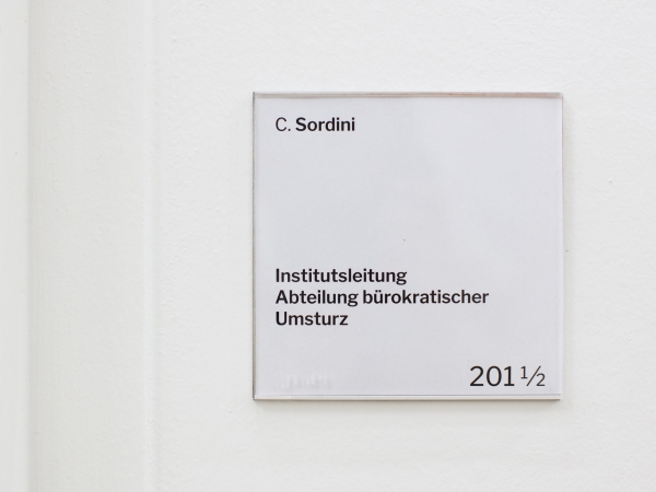 Abteilung bürokratischer
                                          Umsturz, Foto: Julian Siffert