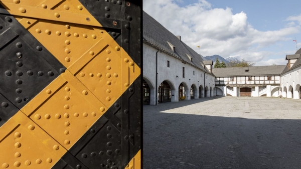 View of the courtyard of the Tyrolean Armoury