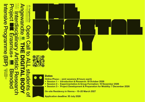Ausschreibungsposter The Digital Body 2026