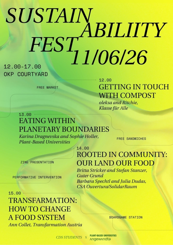 Veranstaltungsplakat Sustainability Festival