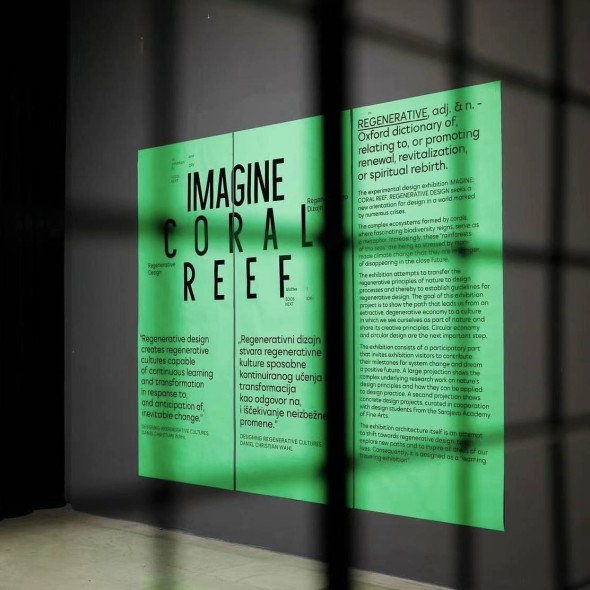 Poster of the exhibition Imagine Coral Reef